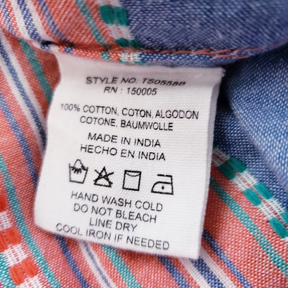 DRA Los Angeles Anthropologie Stripe Southwestern Boho Top crop small NWT - Picture 8 of 8